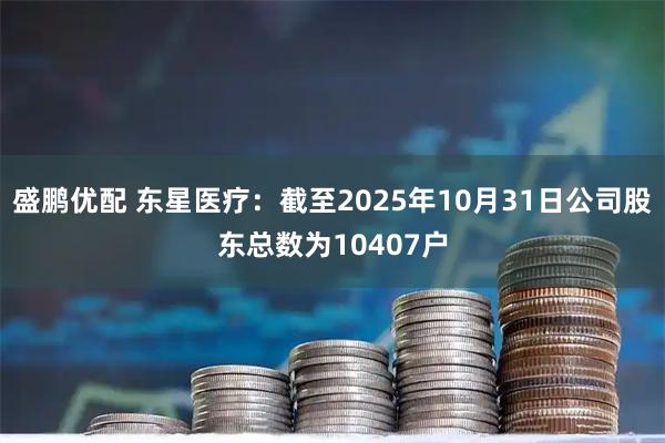 盛鹏优配 东星医疗：截至2025年10月31日公司股东总数为10407户